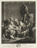 KG 13905
<br/>
De terugkeer van de vroedvrouw
<br/>
<em>Hubert, François (1744-1809)</em>